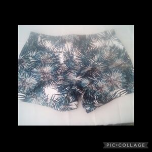 Blue floral shorts